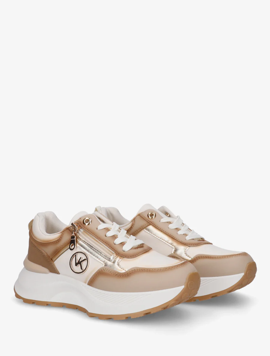 Rits sneakers met metalen sieraad - Mol - Image 4