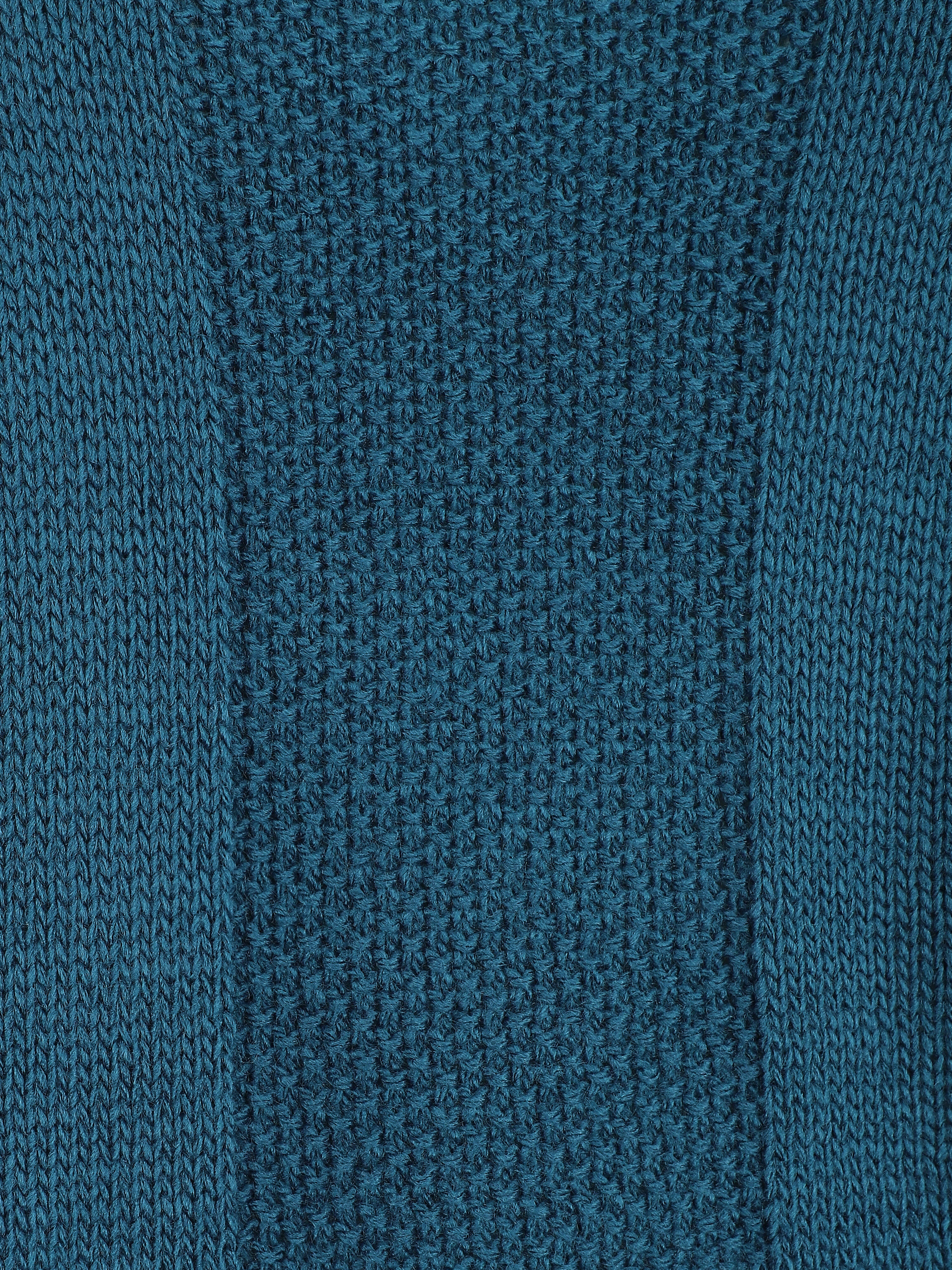 Ronde hals en korte mouwen trui - Blauwgroen - Image 3