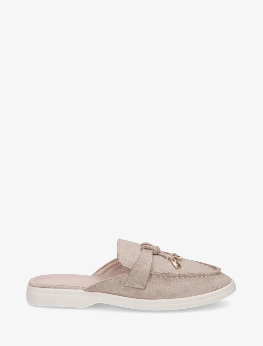 Ronde neus suède slippers - Mol