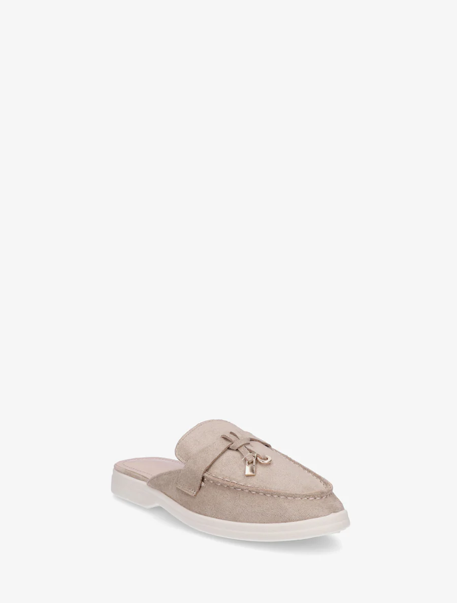 Ronde neus suède slippers - Mol - Image 2