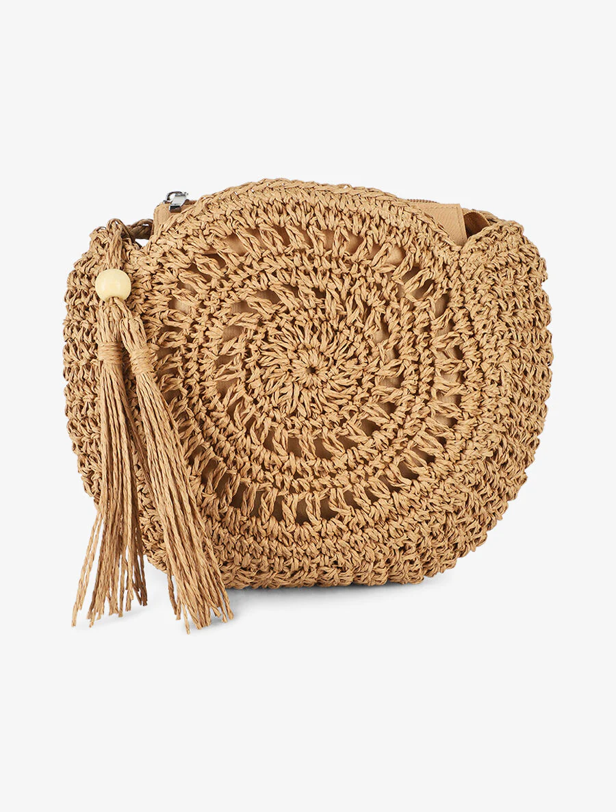 Rosa schoudertas - Donkerbeige - Image 2