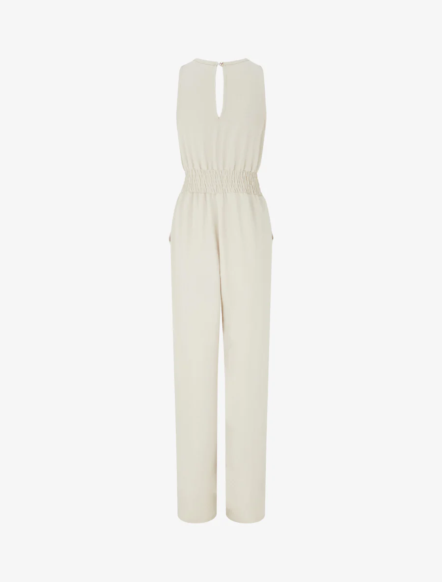 Ruime combinatie met sierlijke bandjes. - Beige - Image 2