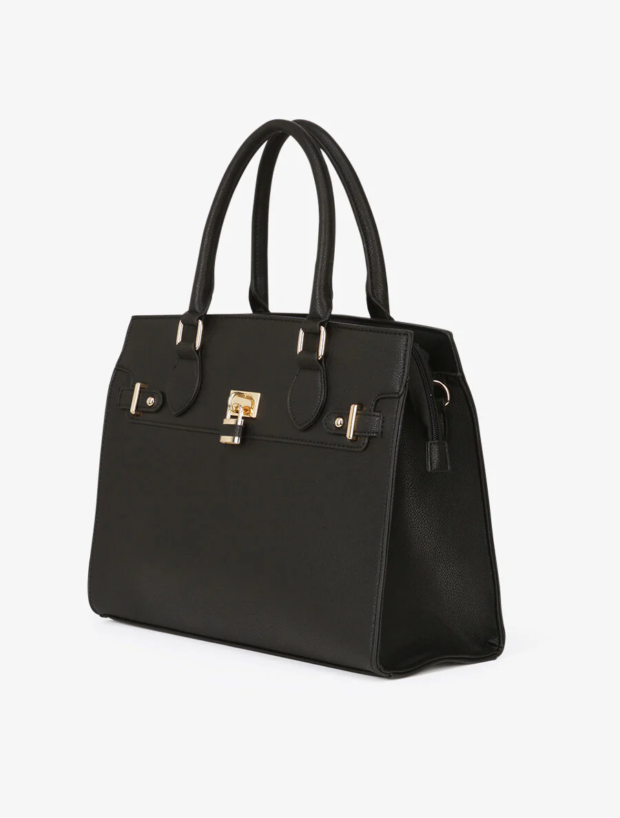 Caroline shopper tas - Zwart - Image 2