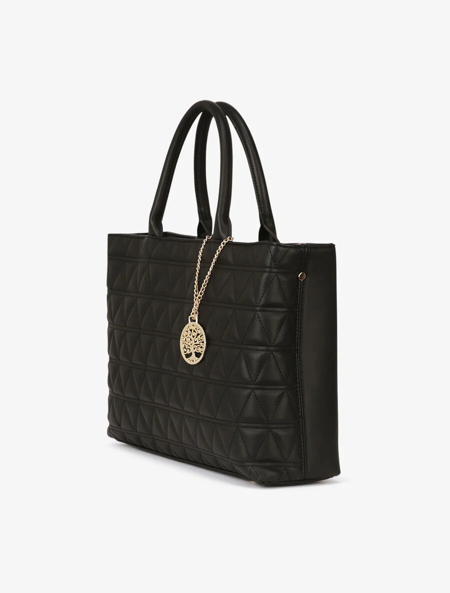 Emma shopper tas - Zwart - Image 2
