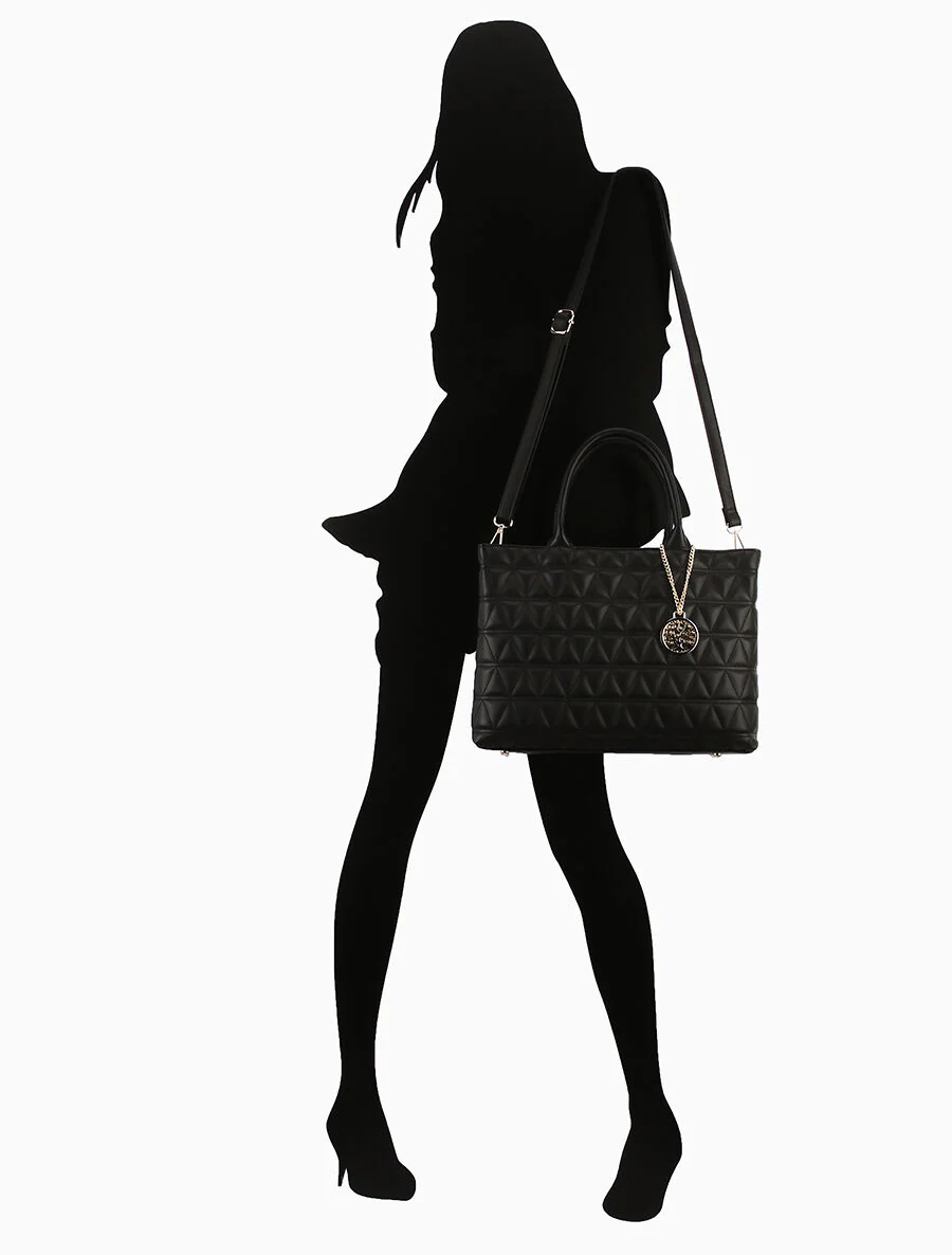 Emma shopper tas - Zwart - Image 5
