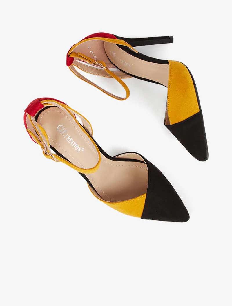 Colorblock sandalen - zwart - Image 4
