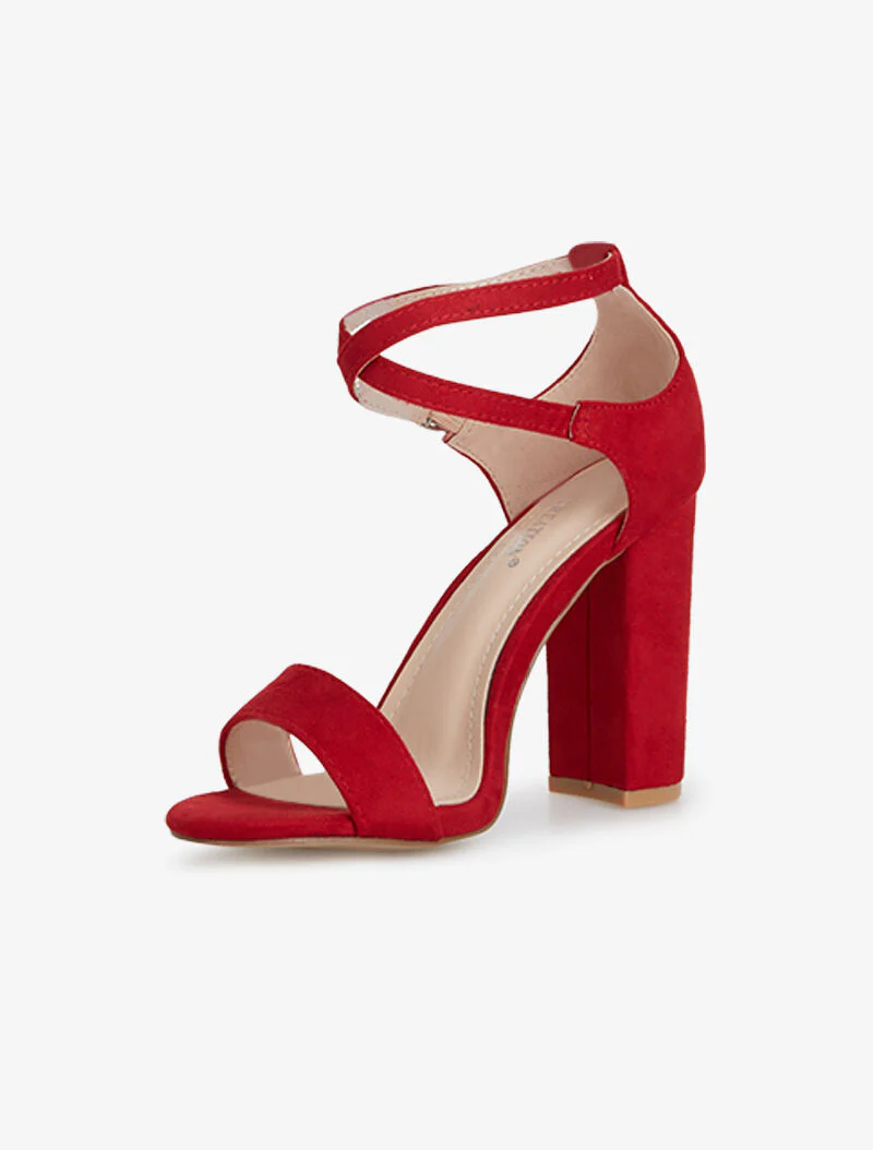 Kruisband sandalen - rood - Image 3