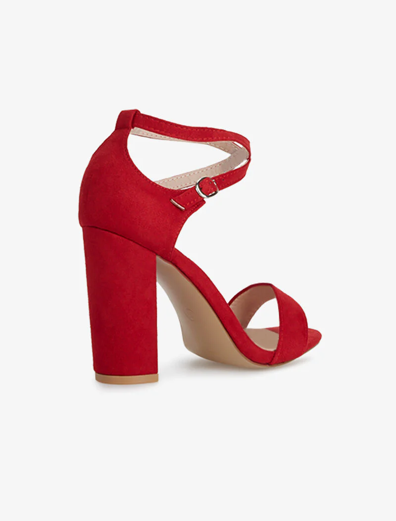 Kruisband sandalen - rood - Image 4