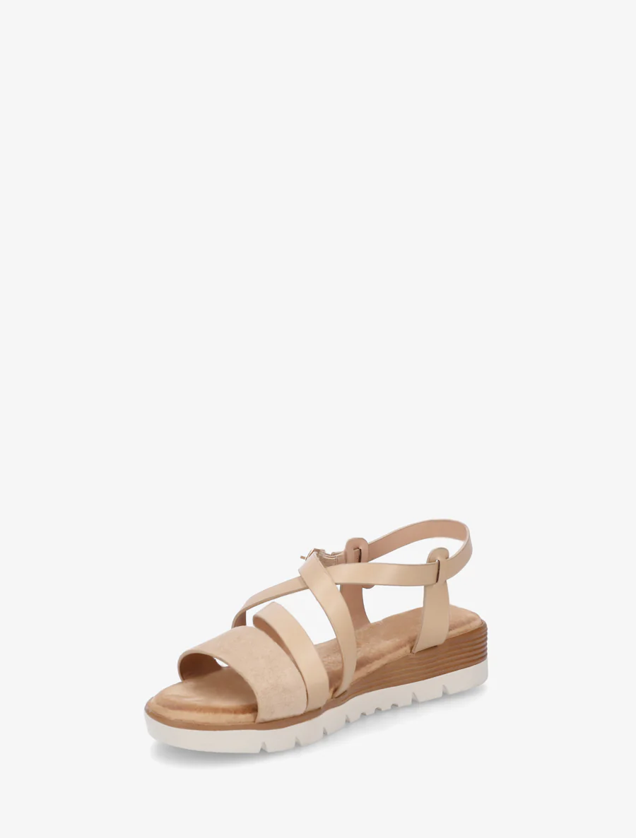 Sandalen van imitatieleer met suèdine bandje - Mol - Image 3