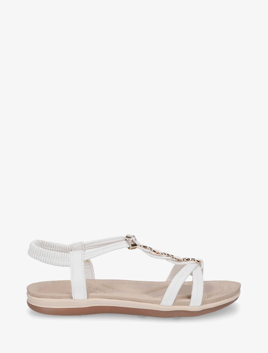 Schoenen met sierlijke inzetstukken - Wit