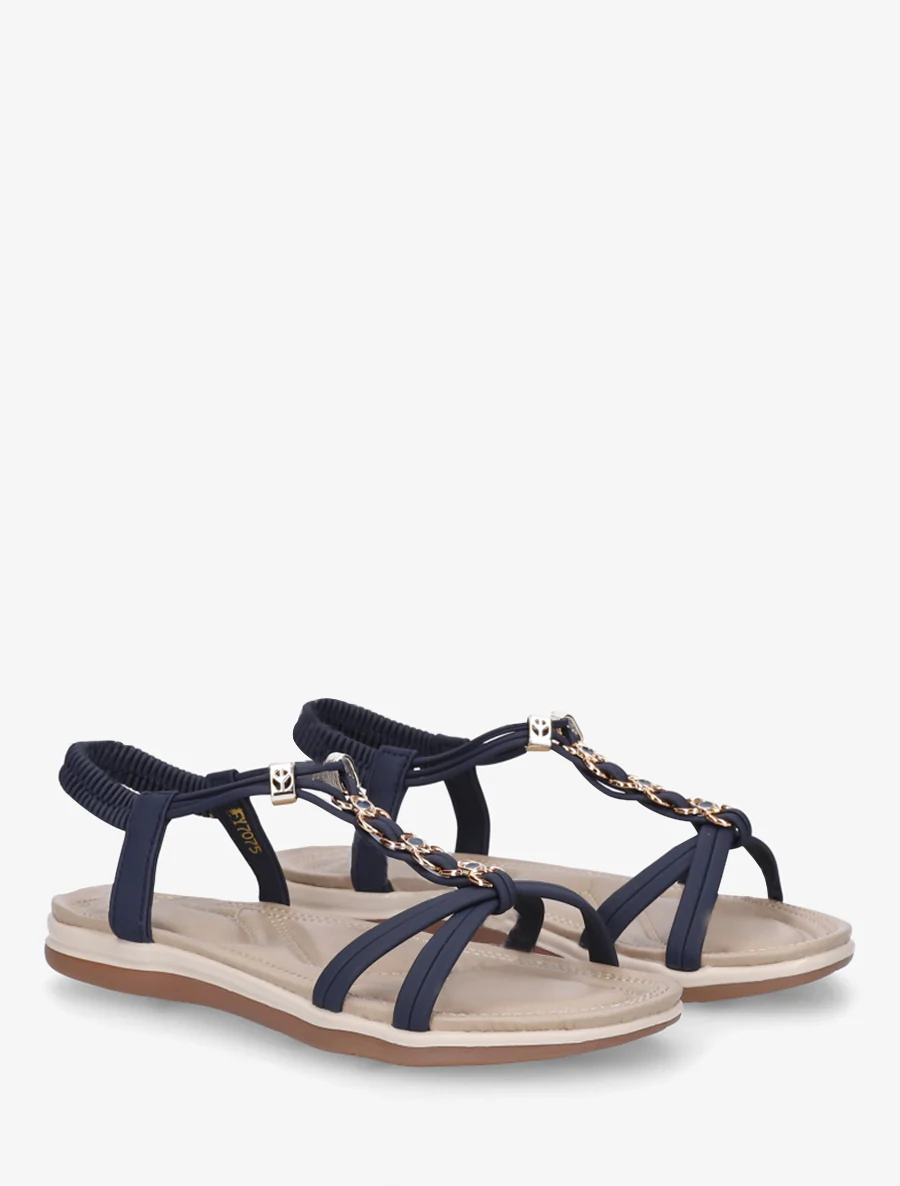 Schoenen met sierlijke inzetstukken - Blauw - Image 4
