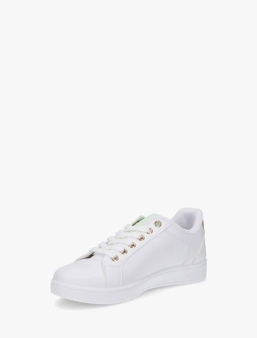 Schoenen van imitatieleer met decoratieve rits. - Wit - Image 3