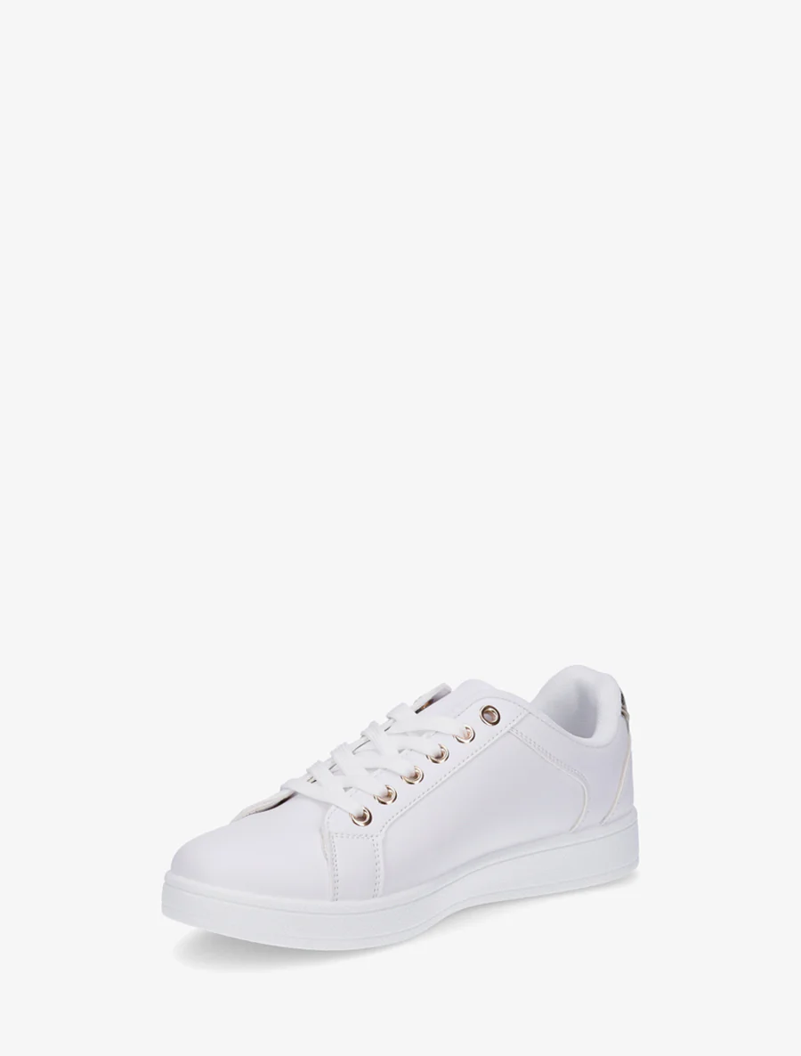 Schoenen van imitatieleer met decoratieve rits. - Goud - Image 3