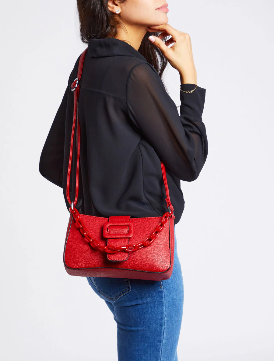 Amandine schoudertas - Rood - Image 6