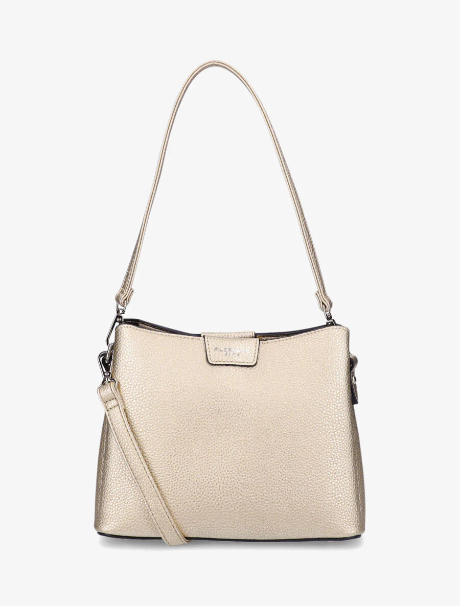 Lucile schoudertas - Parelmoer beige