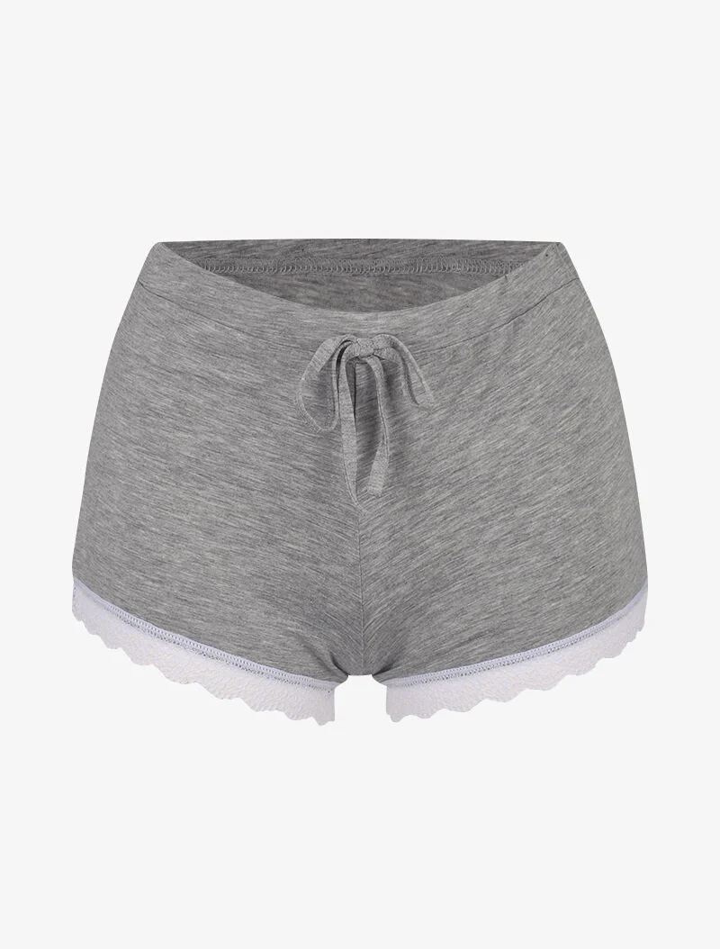 Set van racerback hemdje en shorty - gemêleerd grijs - Image 4