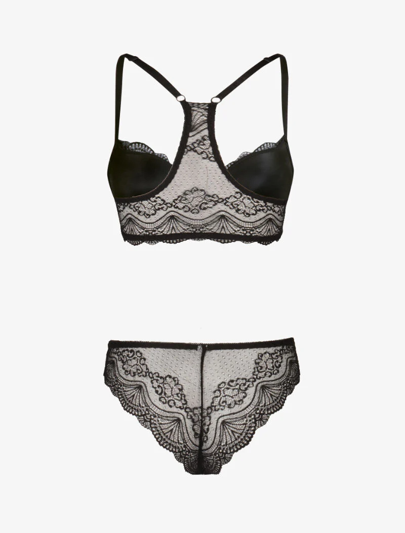 Push-up set met voorsluiting - zwart - Image 2
