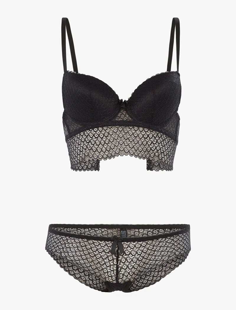 Set SG en kanten shorty golven - zwart