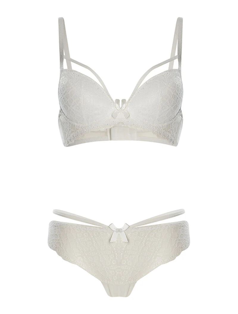 Set SG en string borst lace - wit
