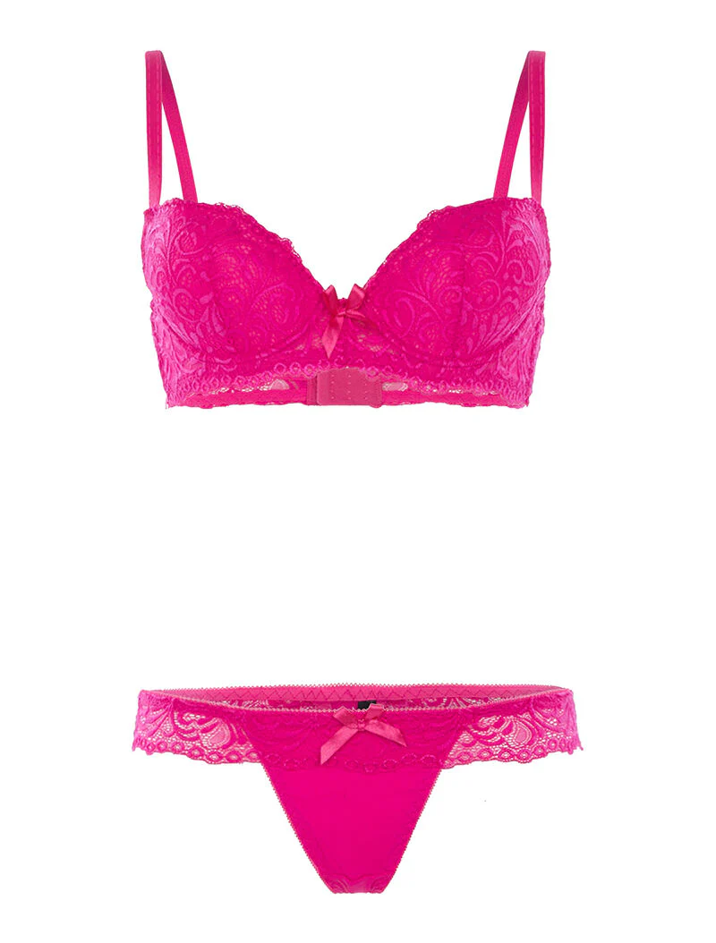 Set SG en kanten string - fuchsia