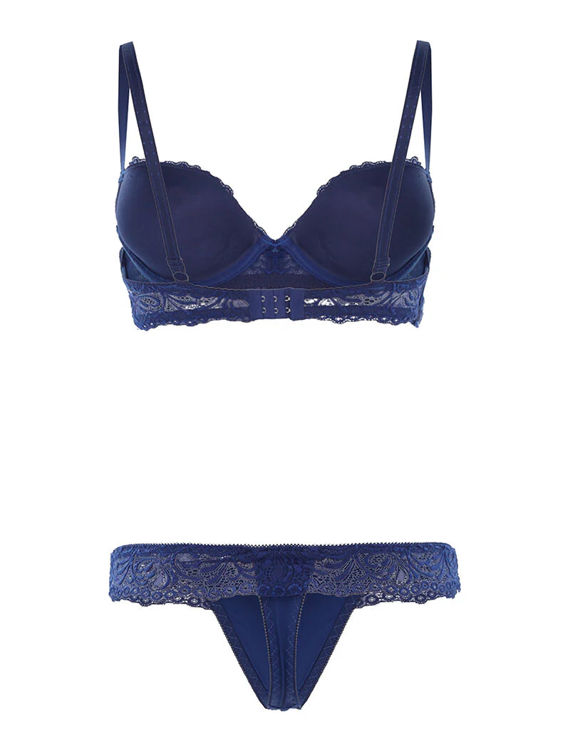 Set SG en kanten string - marineblauw - Image 2