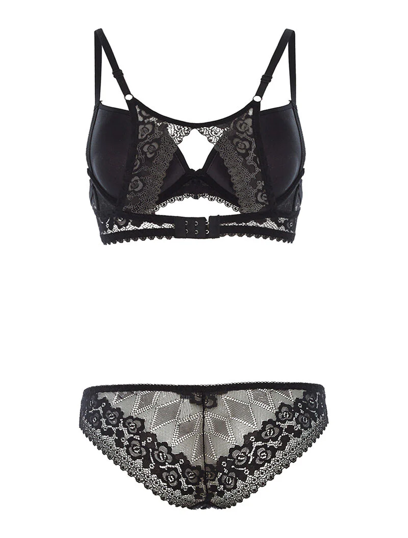 SG set met racerback en slip - zwart - Image 2
