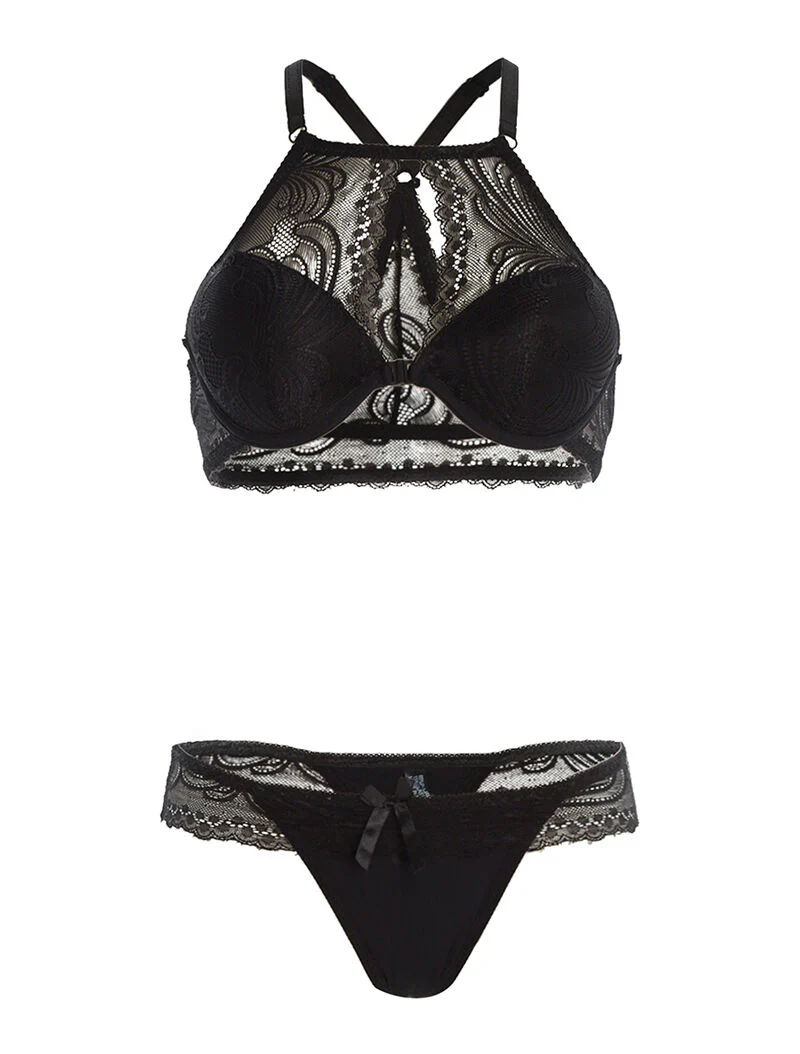 SG set met racerback en string - zwart
