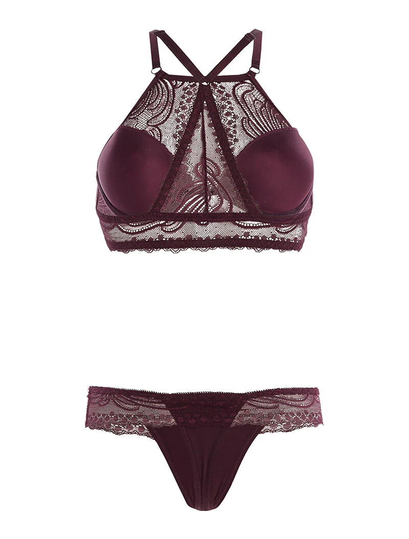 SG set met racerback en string - paars - Image 2