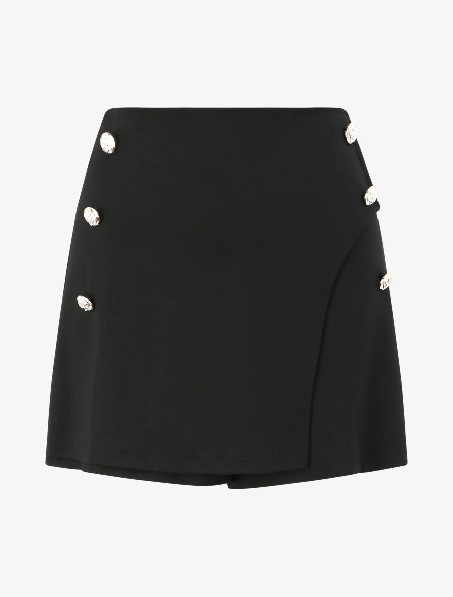 Short stijl culotte rok - Zwart