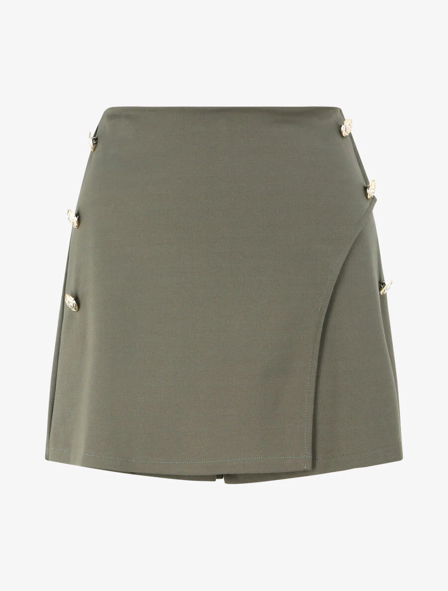 Short stijl culotte rok - Kaki