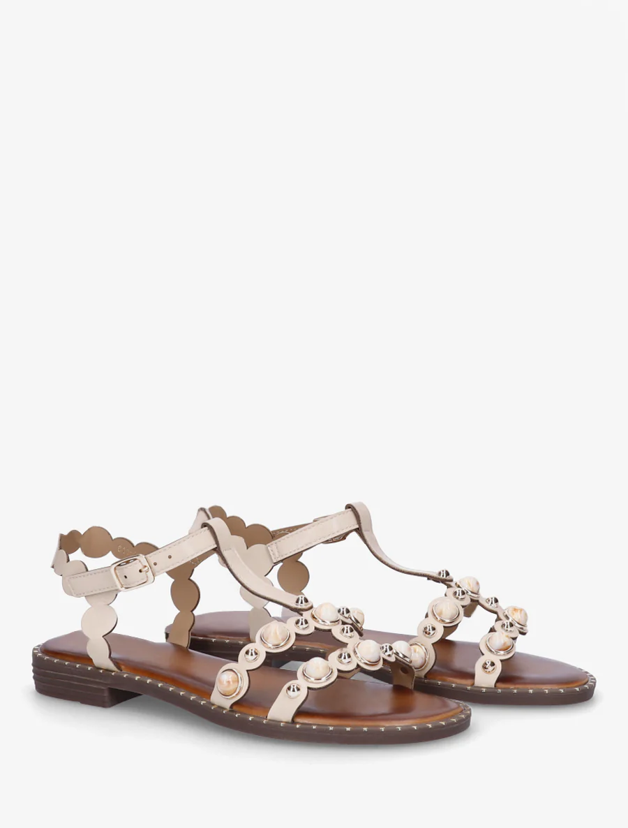 Sieraden en stenen sandalen - Beige - Image 4