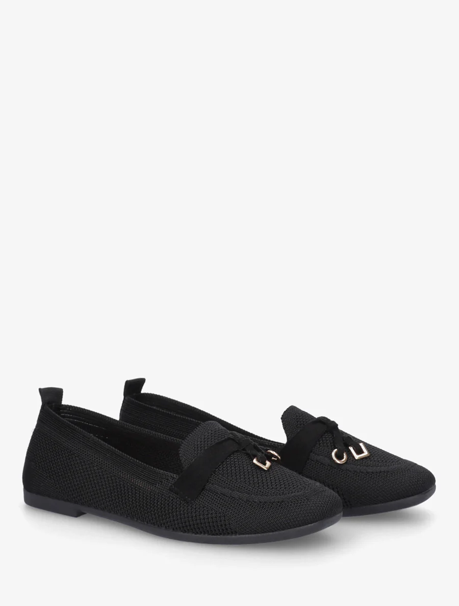 Sieraden stoffen mocassins - Zwart - Image 4