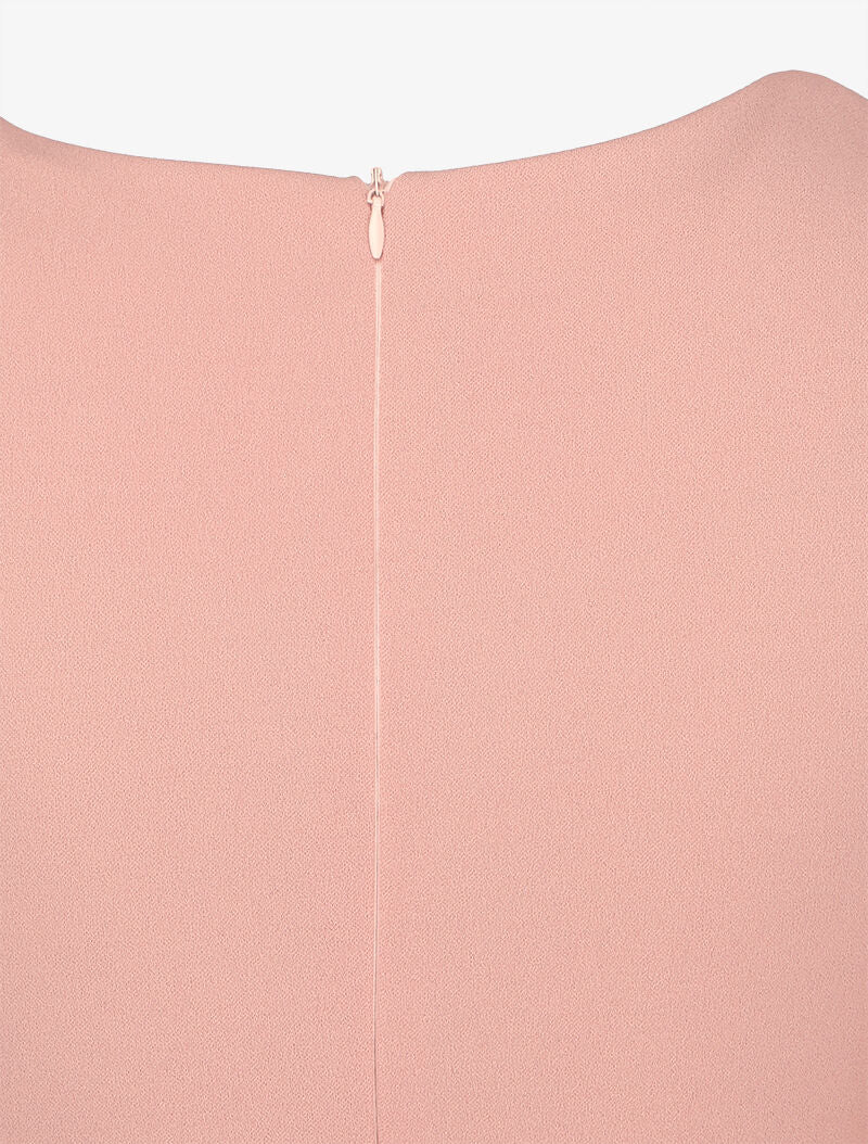 Skaterjurk met drapeereffect - Roze - Image 3