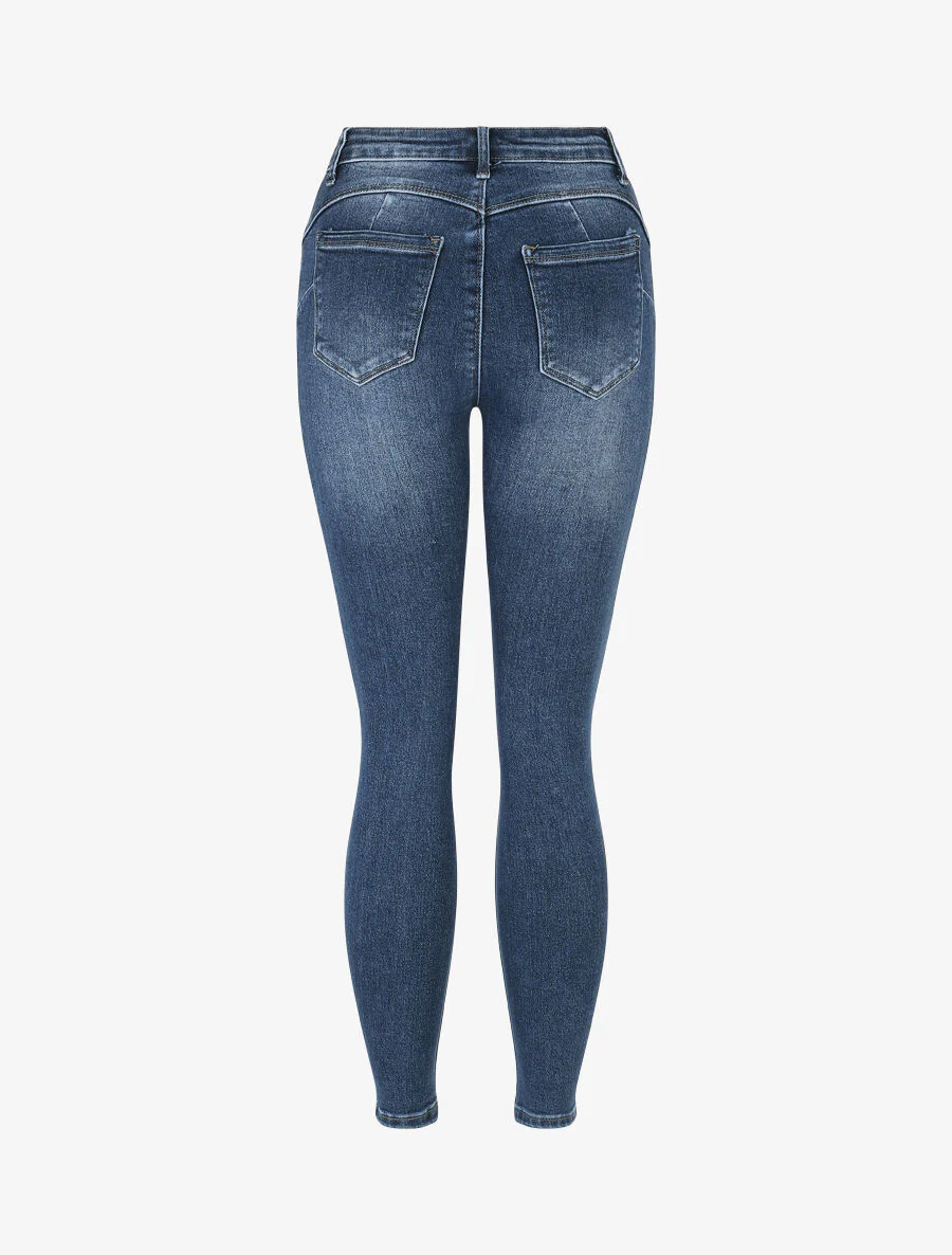 Skinny basic jeans - blauw - Image 2