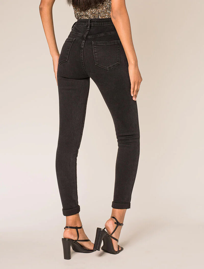 Jean skinny basic - zwart - Image 4