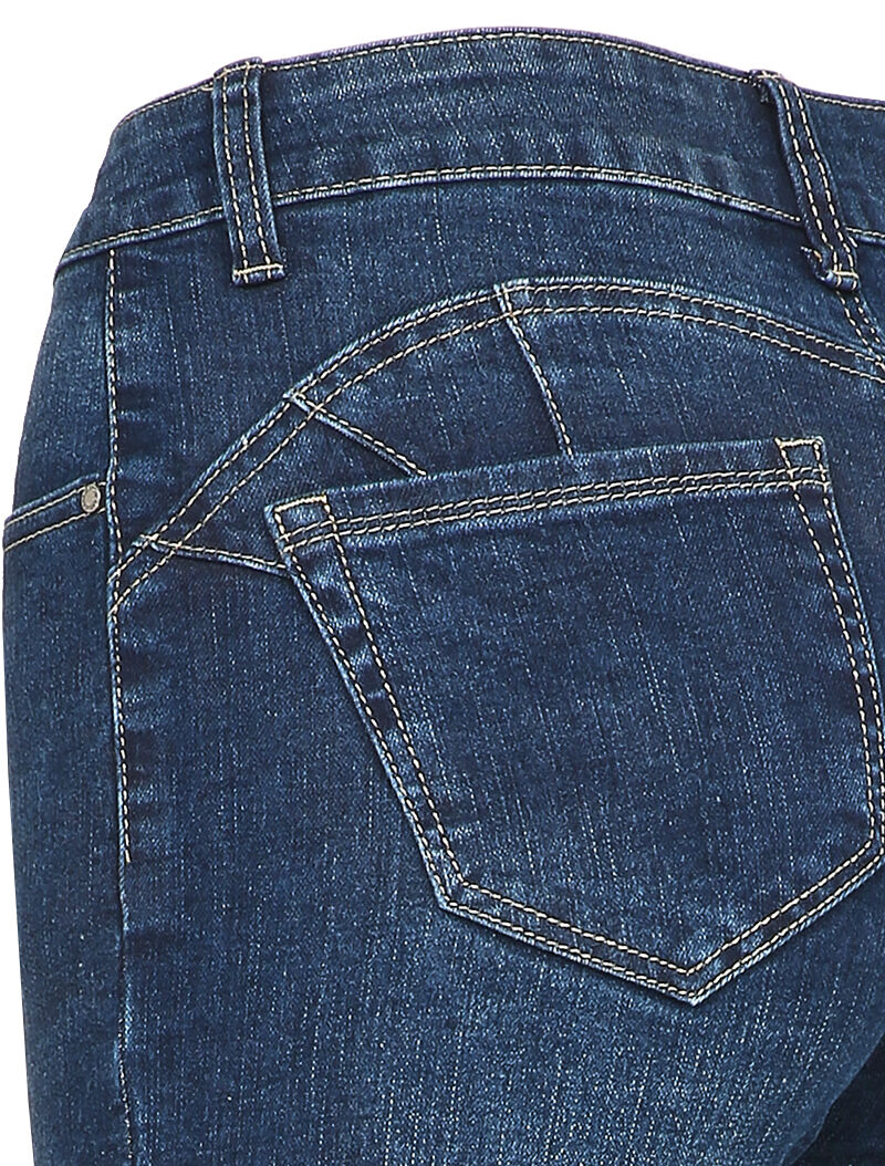 Skinny jeans met rafelige randen - Blauw denim - Image 3