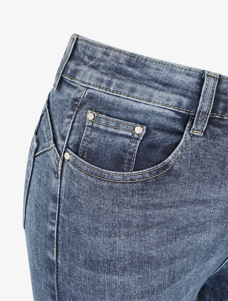 Skinny jeans met standaard taille - Blauw denim - Image 3