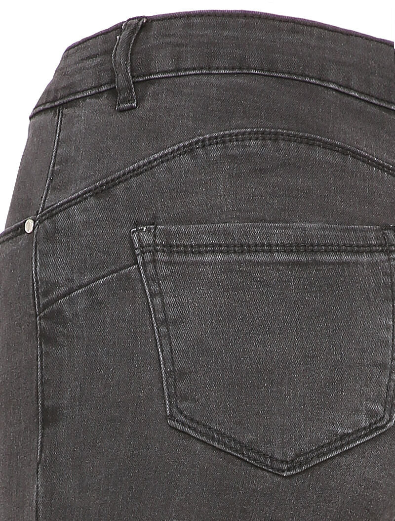 Skinny jeans met standaard taille - Donkergrijs - Image 3