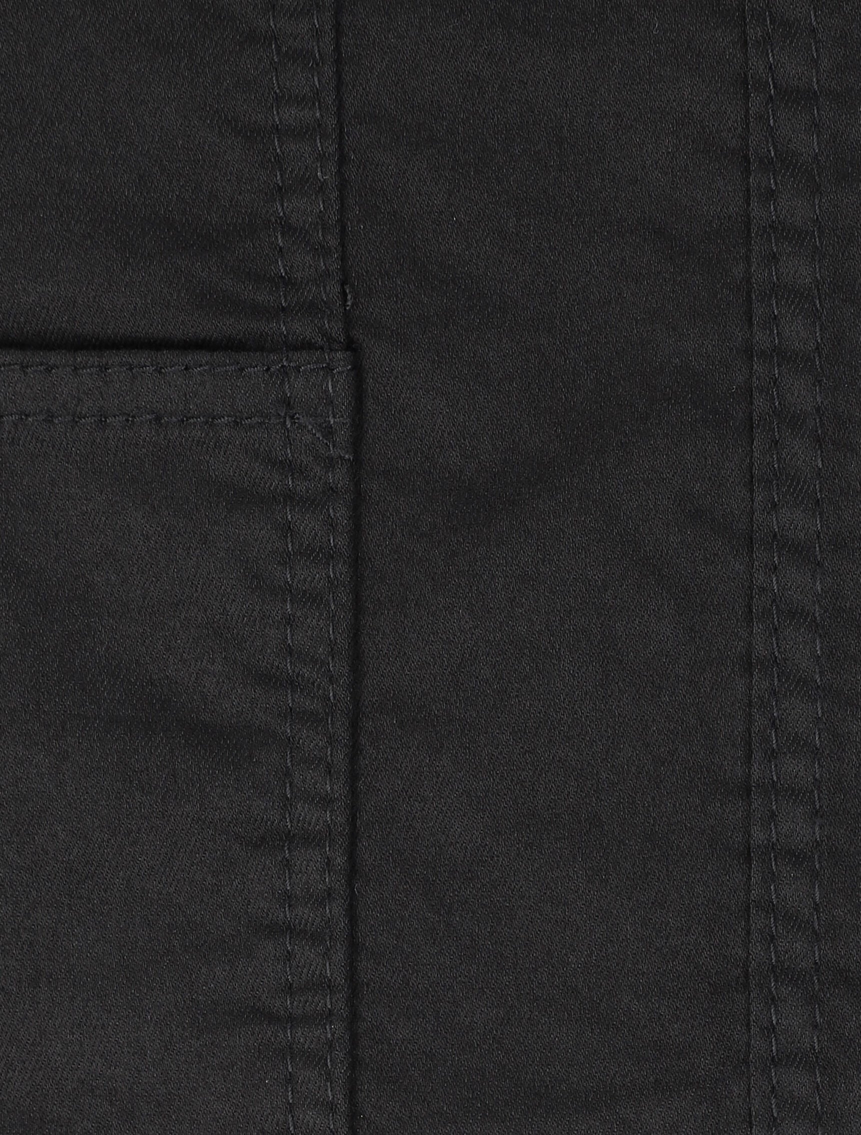 Skinny jeans tuinbroek - Zwart - Image 3