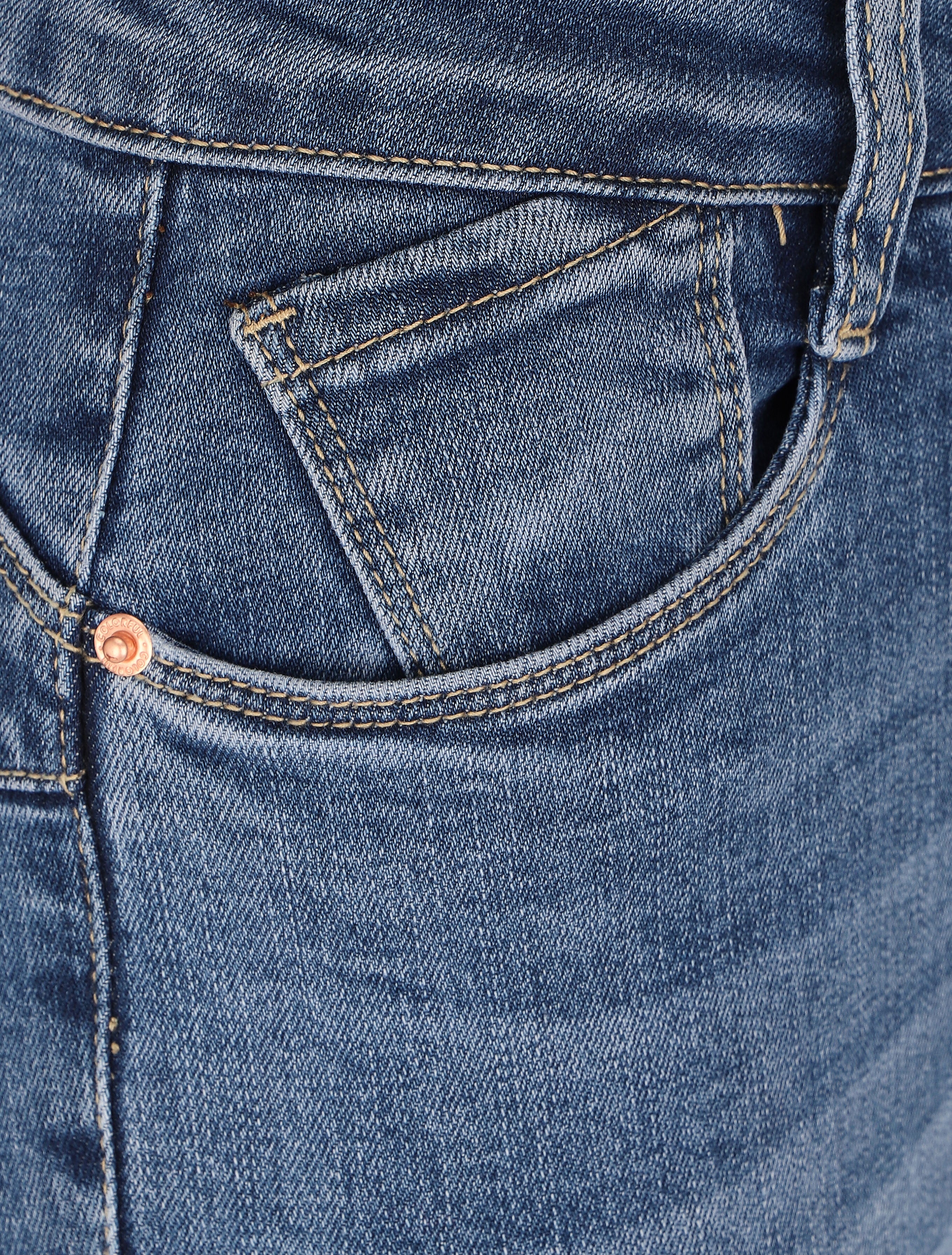 Skinny push up jeans met standaard taille - Blauw - Image 3