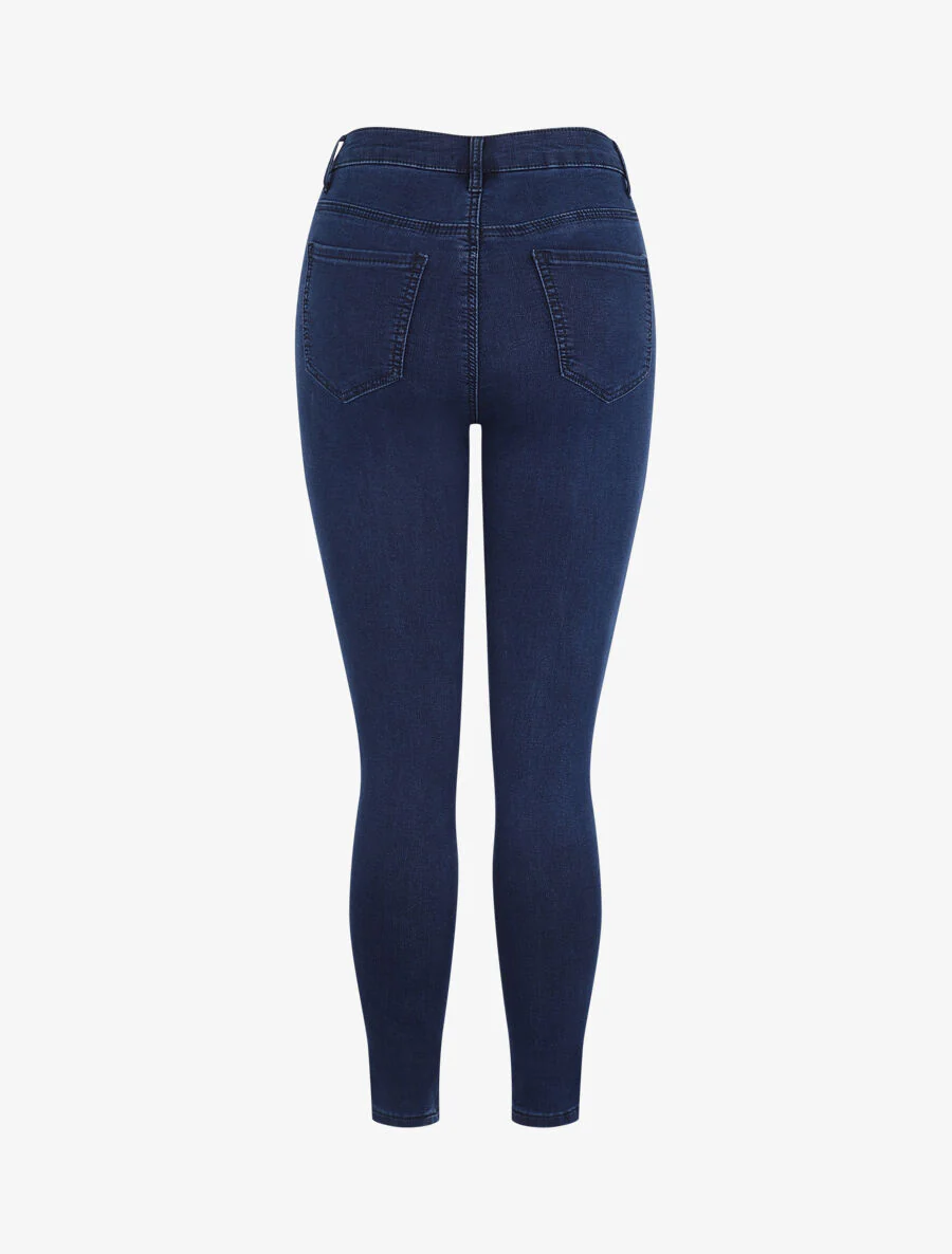 Skinny stretch jeans grote maat met standaard taille - Marineblauw - Image 2