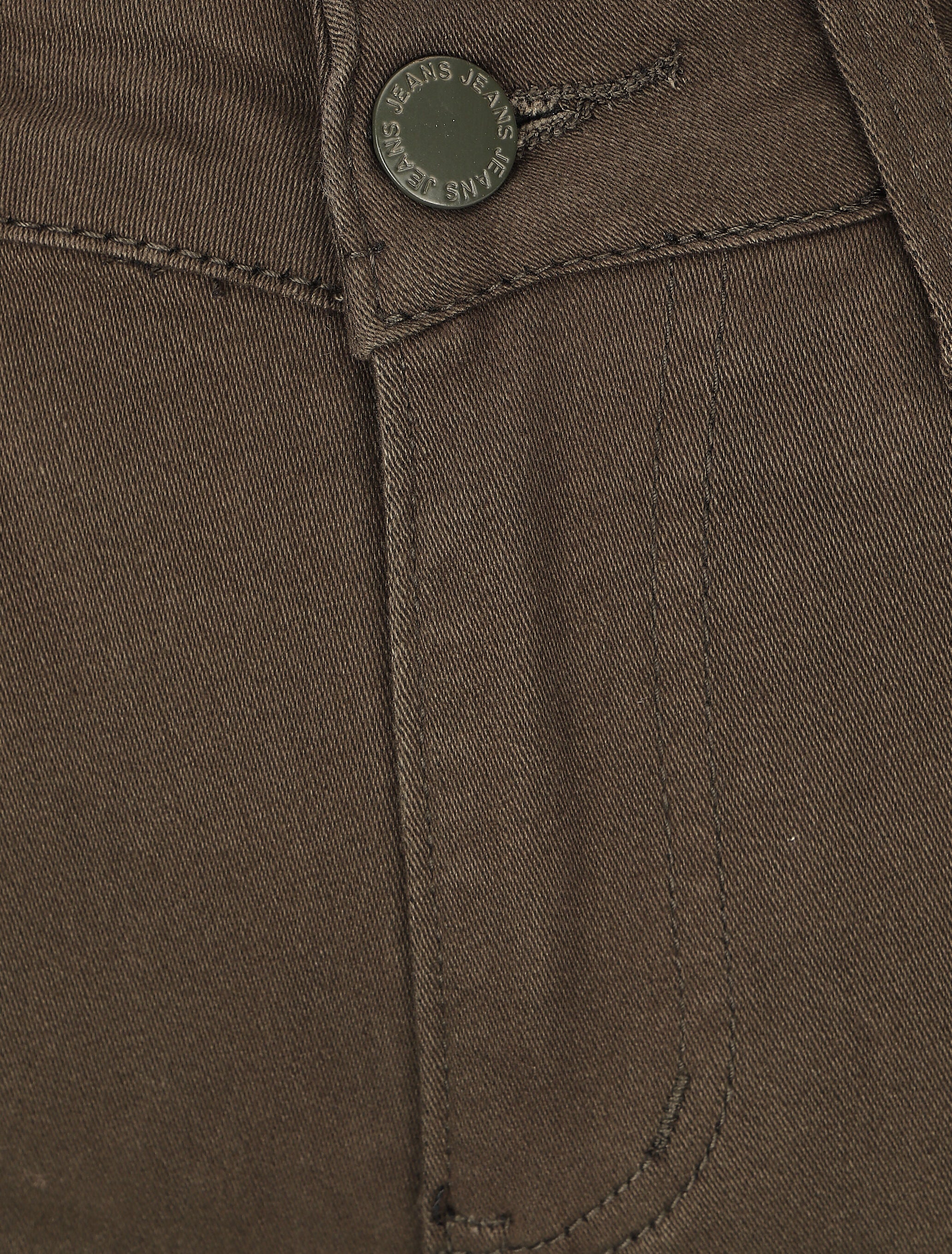 Skinny push-up 7/8 jeans - Khaki - Image 3
