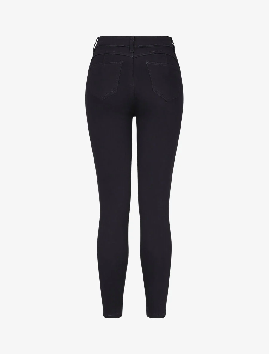Skinny push-up 7/8 jeans - Zwart - Image 2