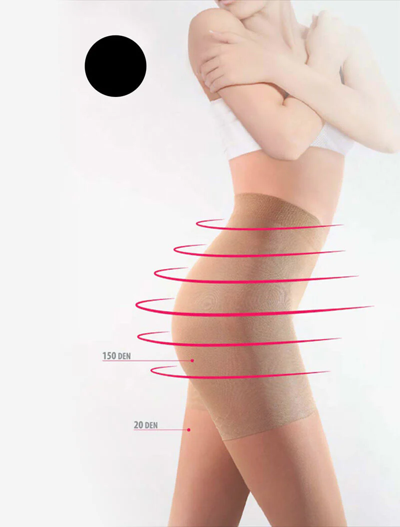 Slim panty's 20 - zwart