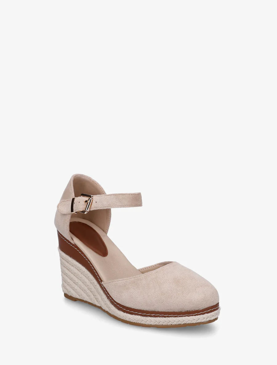 Sleehak espadrilles van suède - Beige - Image 2