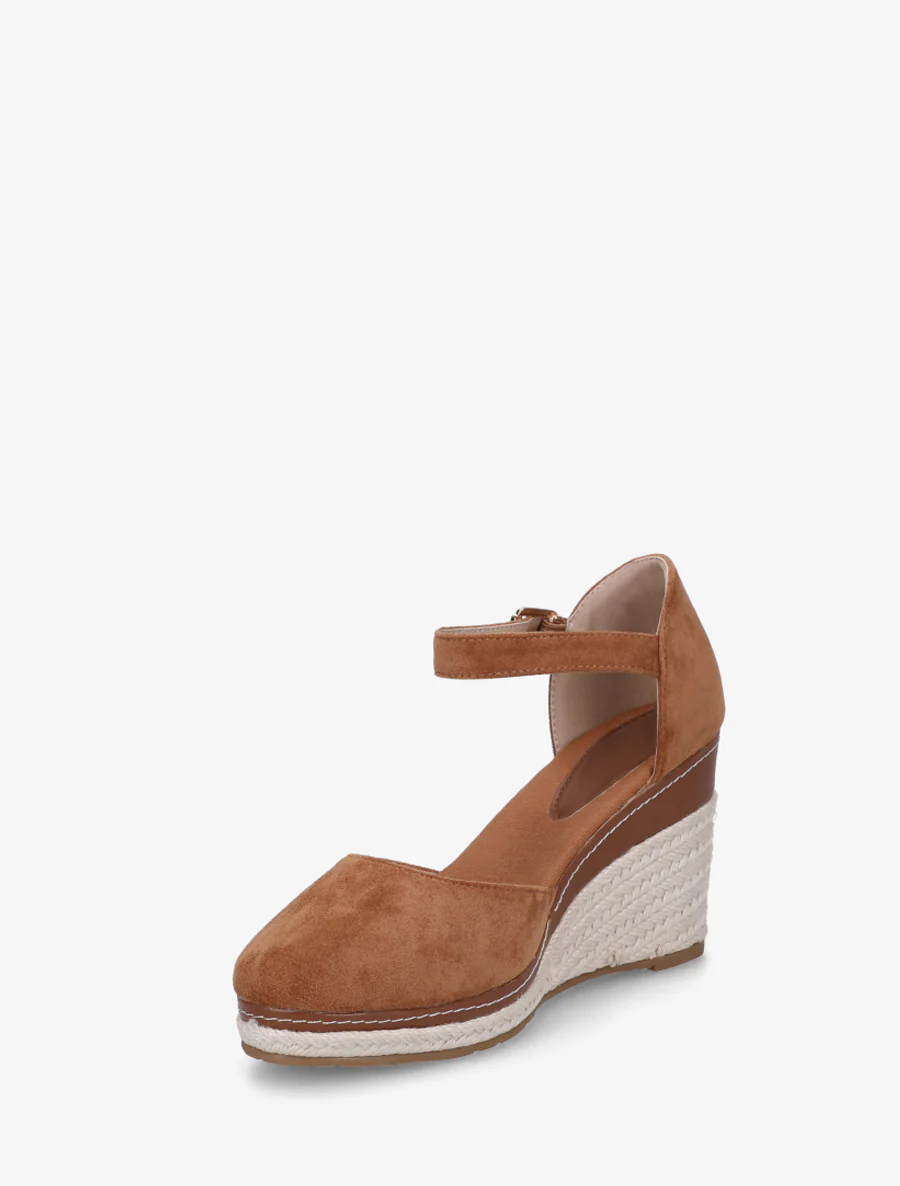 Sleehak espadrilles van suède - Kameel - Image 3