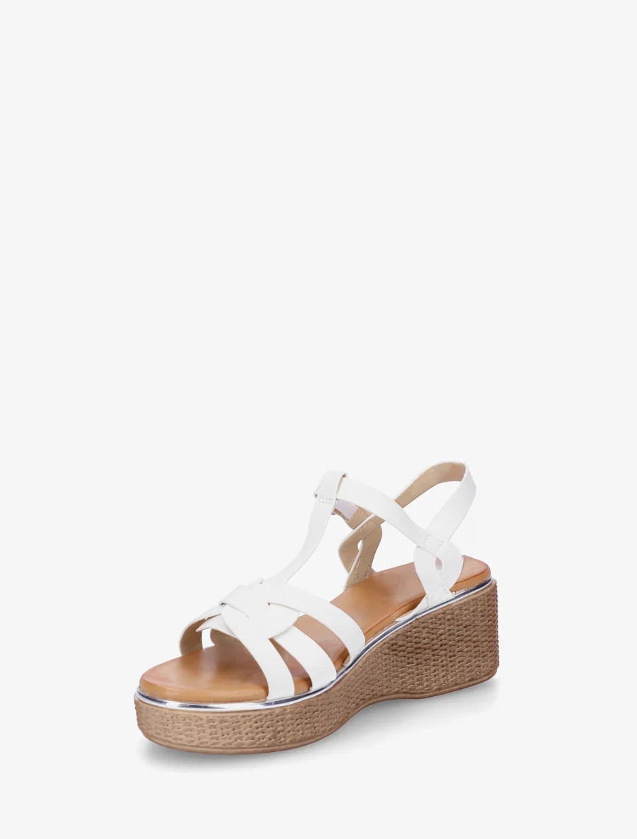 Sleehak sandalen in salomé stijl - Wit - Image 3