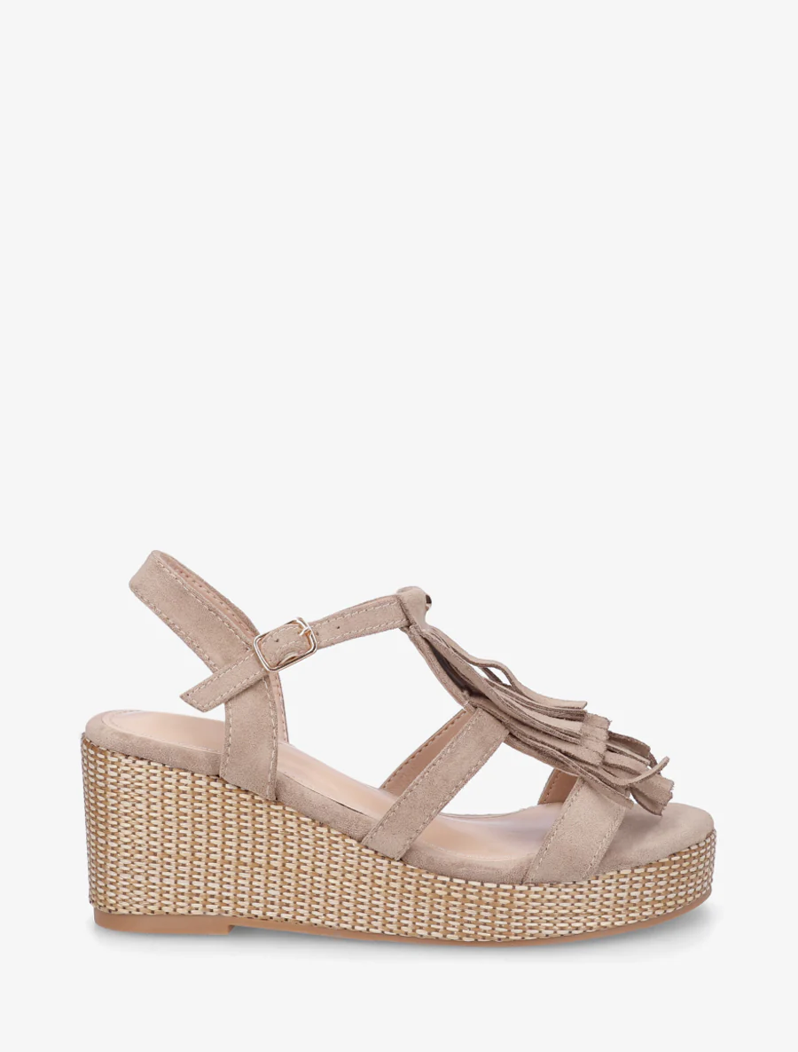 Sleehaksandalen met franjes - Mol