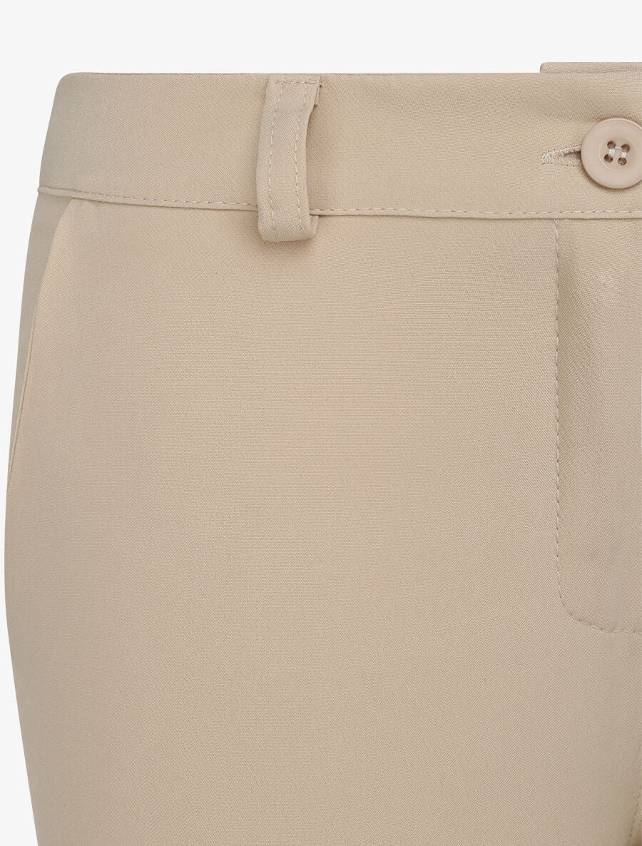 Slim fit 7/8 standaard maat broek - Beige - Image 3