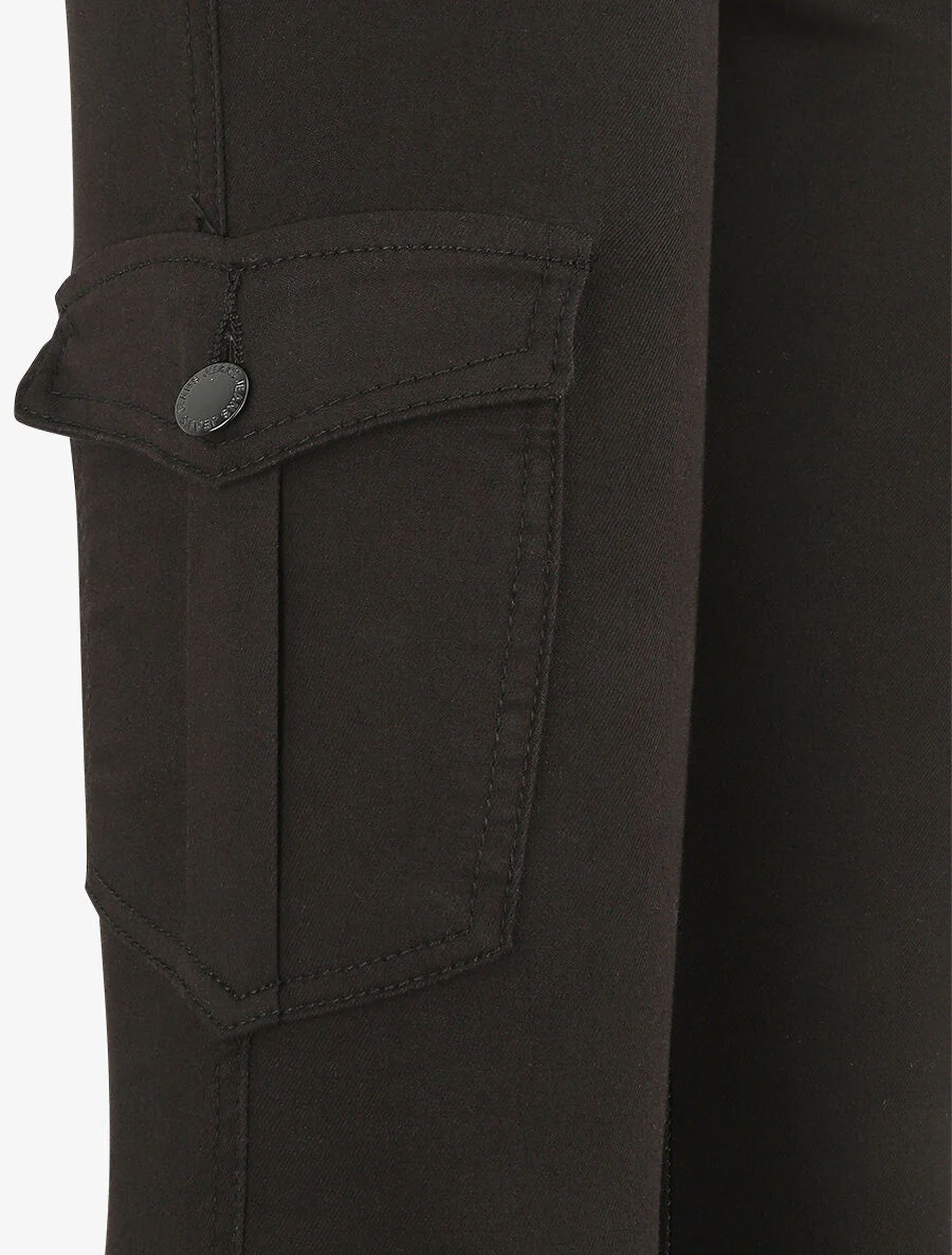 Slim-fit cargojeans - zwart - Image 3